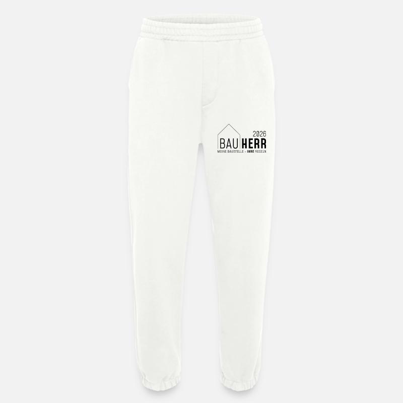 Builder 2026 - My construction site YOUR rules - Heavyweight Jogging Pants - made by SPREAD - OFF WHITE