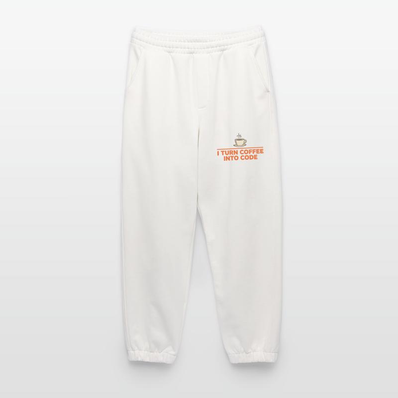 I Turn Coffee Into Code – Programmierer Retro Heavyweight Jogginghose - made by SPREAD 