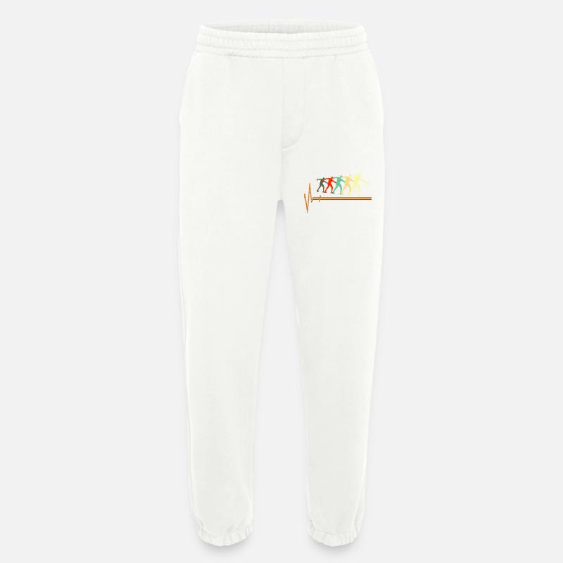 Shot Put Evolution Retro Herzschlag Pulskunst - Heavyweight Jogginghose - made by SPREAD  - OFF WHITE