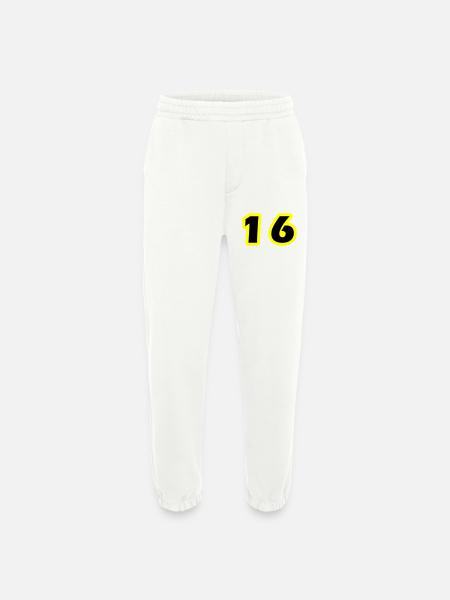 16 Number symbol - Heavyweight Jogging Pants - made by SPREAD - OFF WHITE