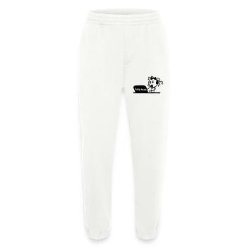 Help desk secretary with microphone and headset - Heavyweight Jogging Pants - made by SPREAD  - OFF WHITE - Front