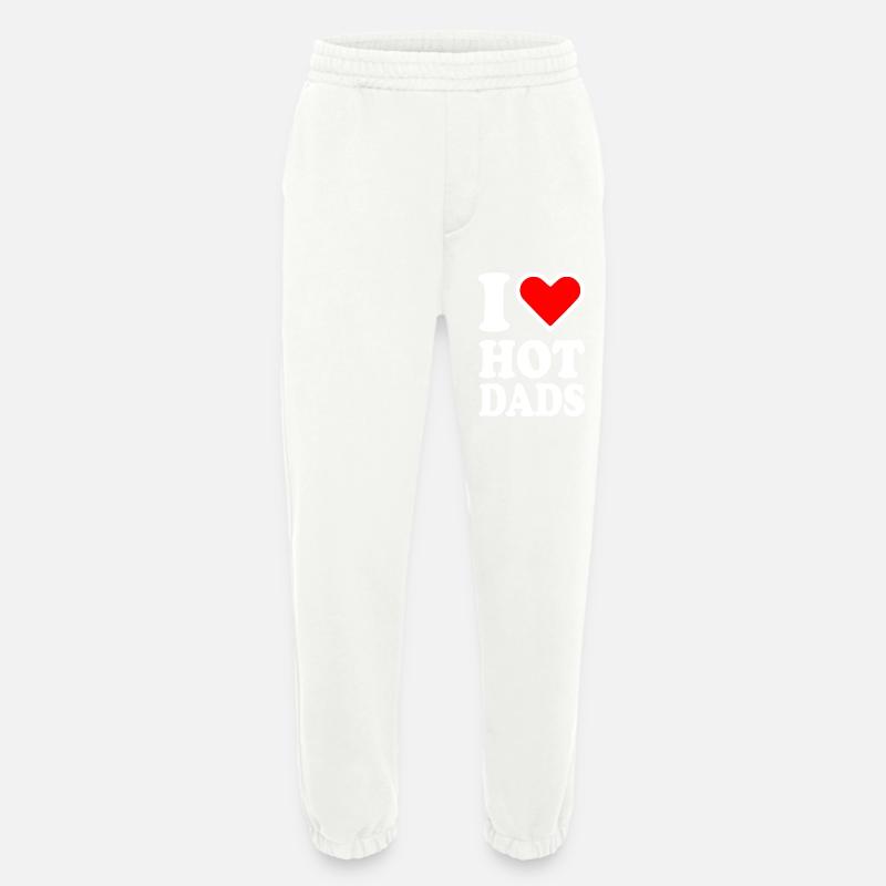 I love hot dads - Heavyweight Jogging Pants - made by SPREAD  - OFF WHITE