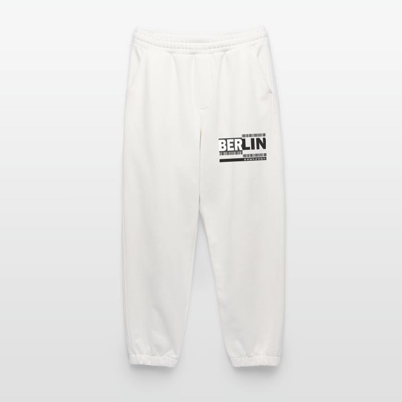 BERLIN - code-barres Pantalon de jogging bio épais fabriqué en UE