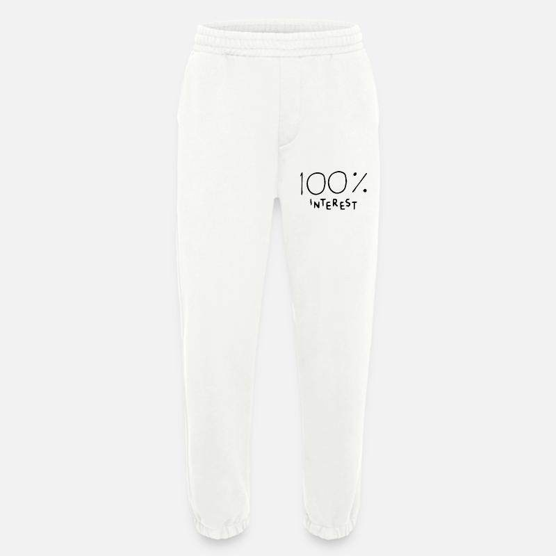 100 interest - Heavyweight Jogginghose - made by SPREAD  - OFF WHITE