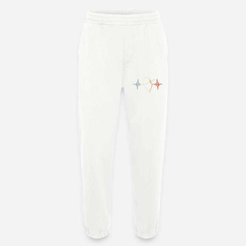 Kompositbogen Kardiogramm - Heavyweight Jogginghose - made by SPREAD  - OFF WHITE