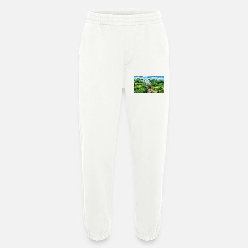 Eisenbahn mit einem Herzen aus Gold - Heavyweight Jogginghose - made by SPREAD  - OFF WHITE