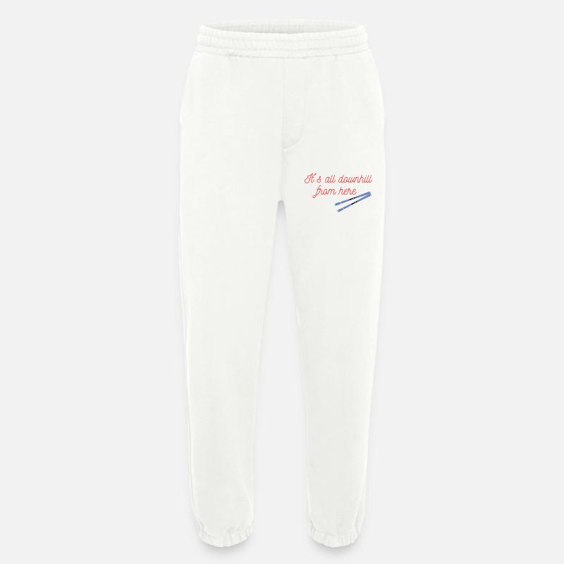Von hier aus Ski Abfahrt - Heavyweight Jogginghose - made by SPREAD  - OFF WHITE