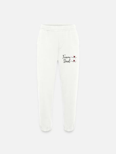 Team Dad Herz Typografie-Design - Heavyweight Jogginghose - made by SPREAD - OFF WHITE