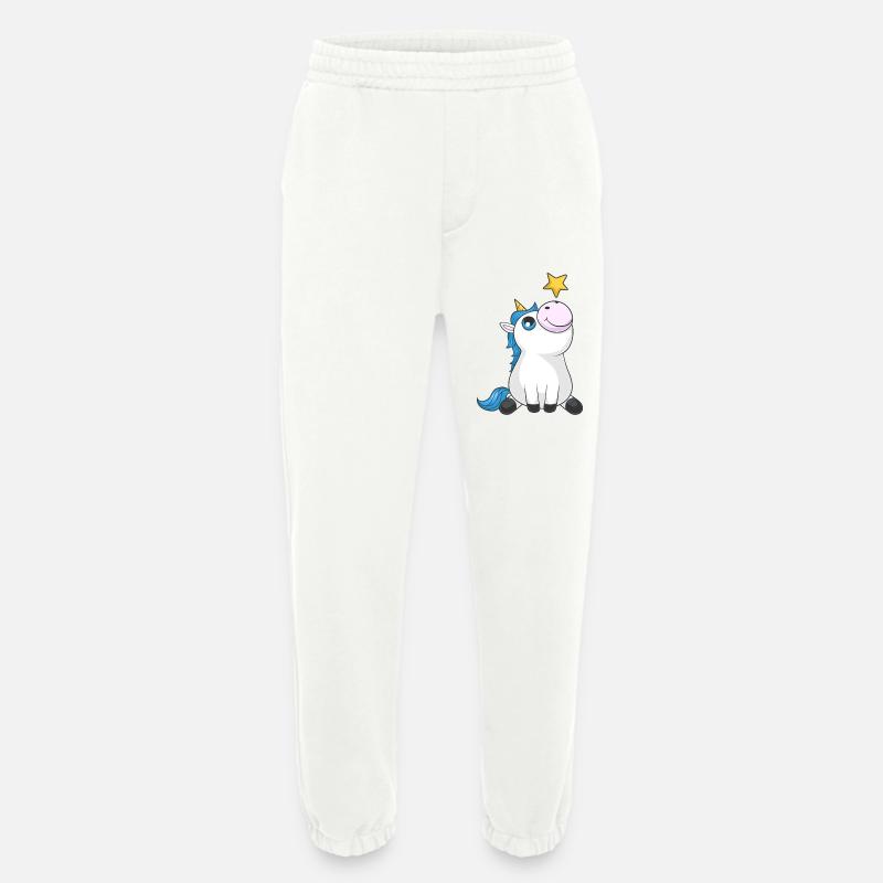 Süßes Comic Einhorn - Heavyweight Jogginghose - made by SPREAD  - OFF WHITE