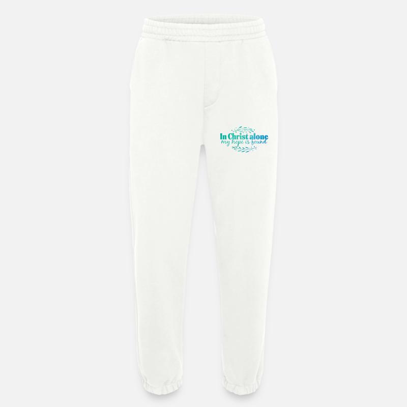 In Christ alone - Heavyweight Jogginghose - made by SPREAD  - OFF WHITE
