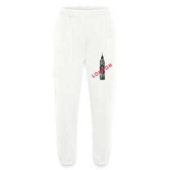 London Elizabeth Tower - Heavyweight Jogginghose - made by SPREAD  - OFF WHITE - Vorne