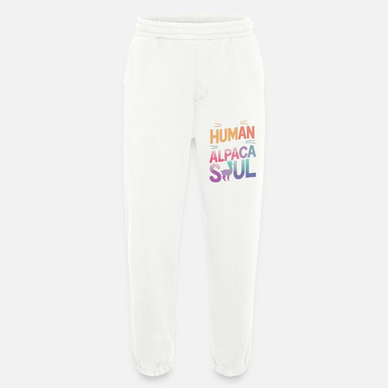 Alpaca Llama - Heavyweight Jogging Pants - made by SPREAD  - OFF WHITE