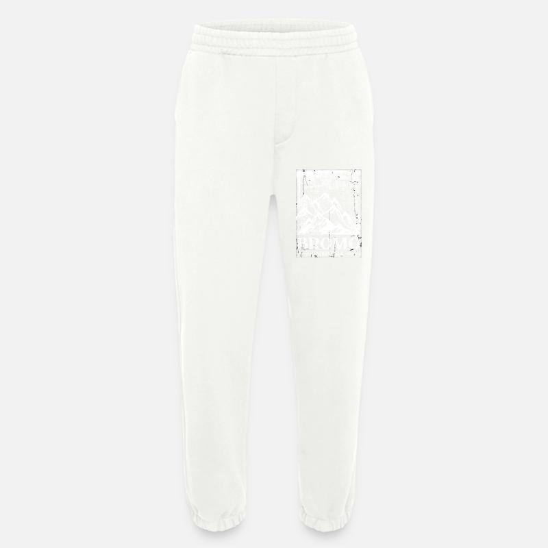 Mount Bromo, Indonesia - Heavyweight Jogging Pants - made by SPREAD - OFF WHITE