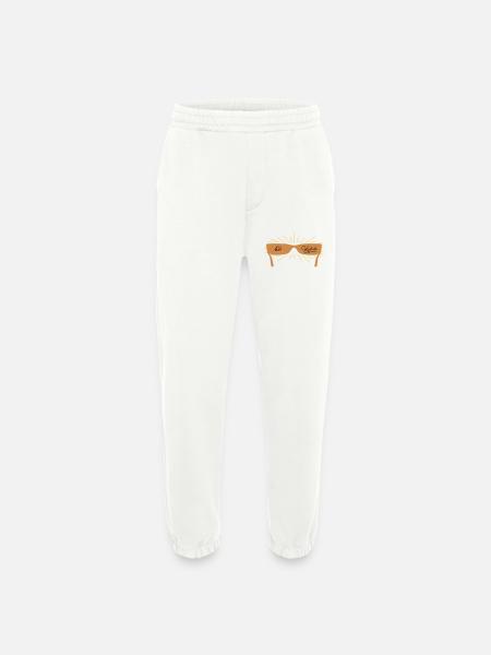 be stylish with sunglasses - Heavyweight Jogging Pants - made by SPREAD  - OFF WHITE