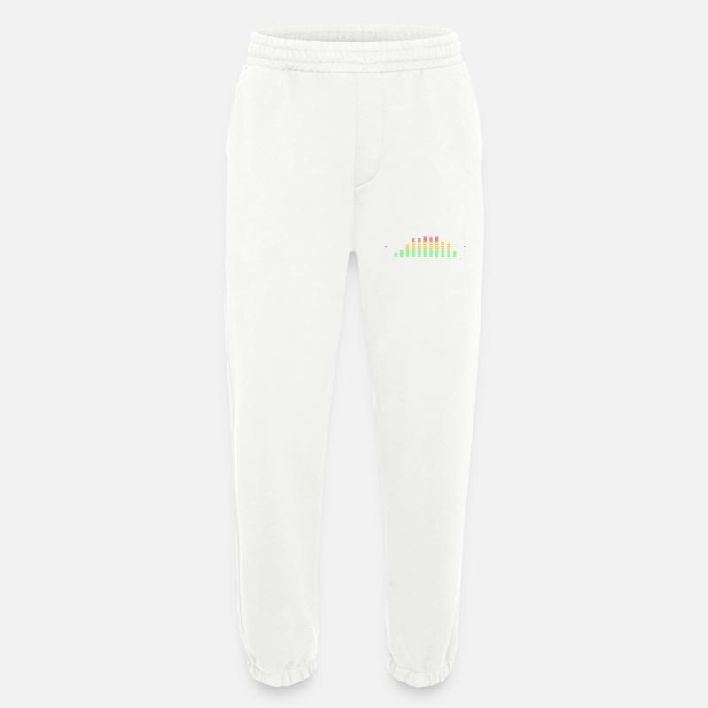 Rainbow Equalizer Pulse - Heavyweight Jogging Pants - made by SPREAD  - OFF WHITE