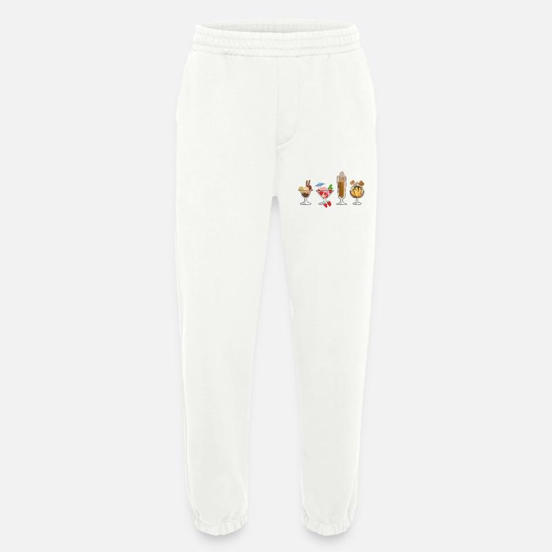 Eis, Eis - Eiszeit - Heavyweight Jogging Pants - made by SPREAD  - OFF WHITE