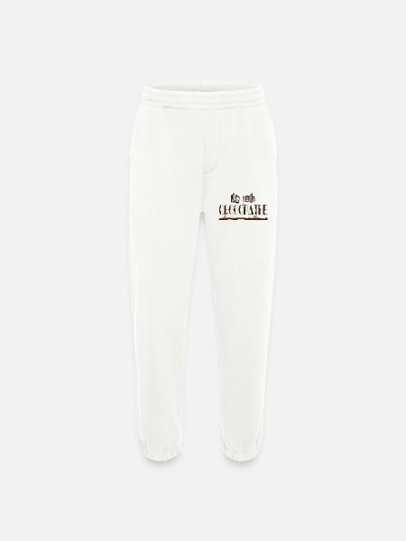 Je suis chocopathe - Pantalon de jogging bio épais fabriqué en UE - OFF WHITE