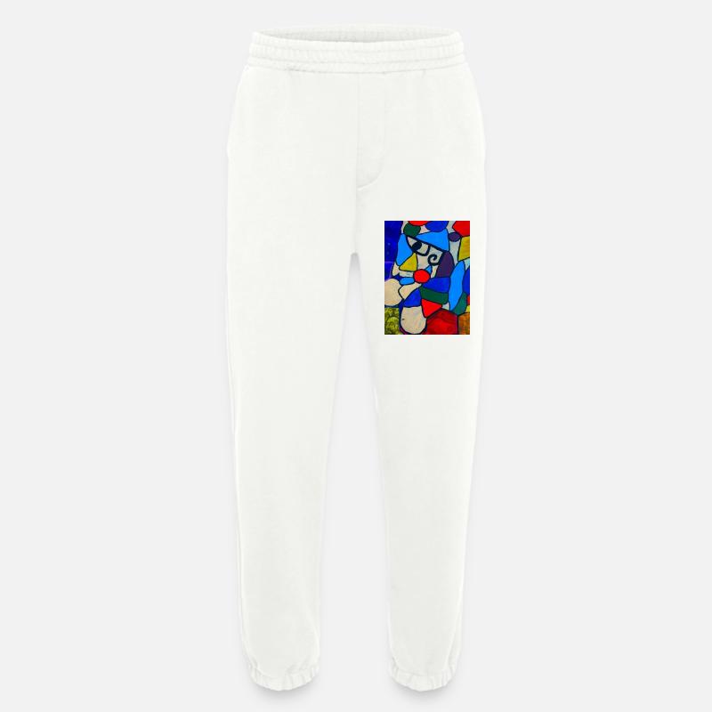 Kunstvolles Design - Heavyweight Jogginghose - made by SPREAD  - OFF WHITE