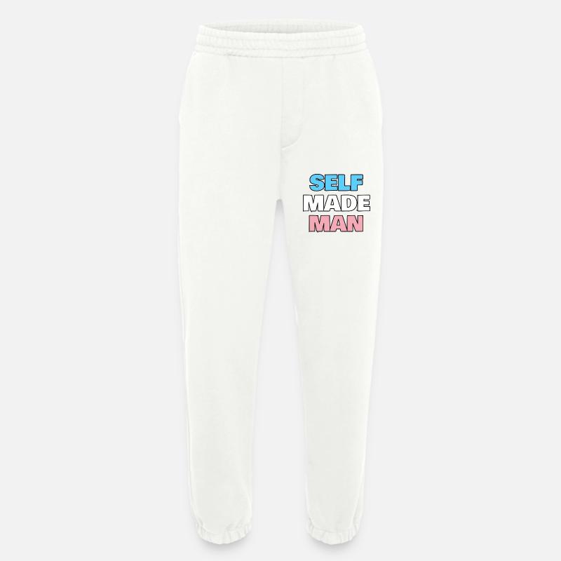 Selfmademan - Heavyweight Jogginghose - made by SPREAD  - OFF WHITE