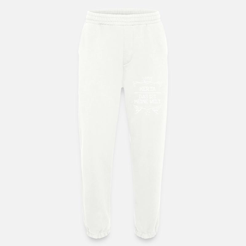 Mädchenname Herta - Heavyweight Jogginghose - made by SPREAD  - OFF WHITE