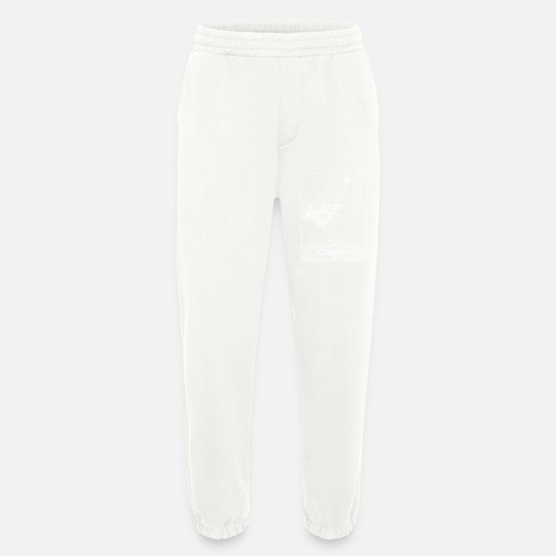 Message dans une bouteille - Pantalon de jogging bio épais fabriqué en UE - OFF WHITE