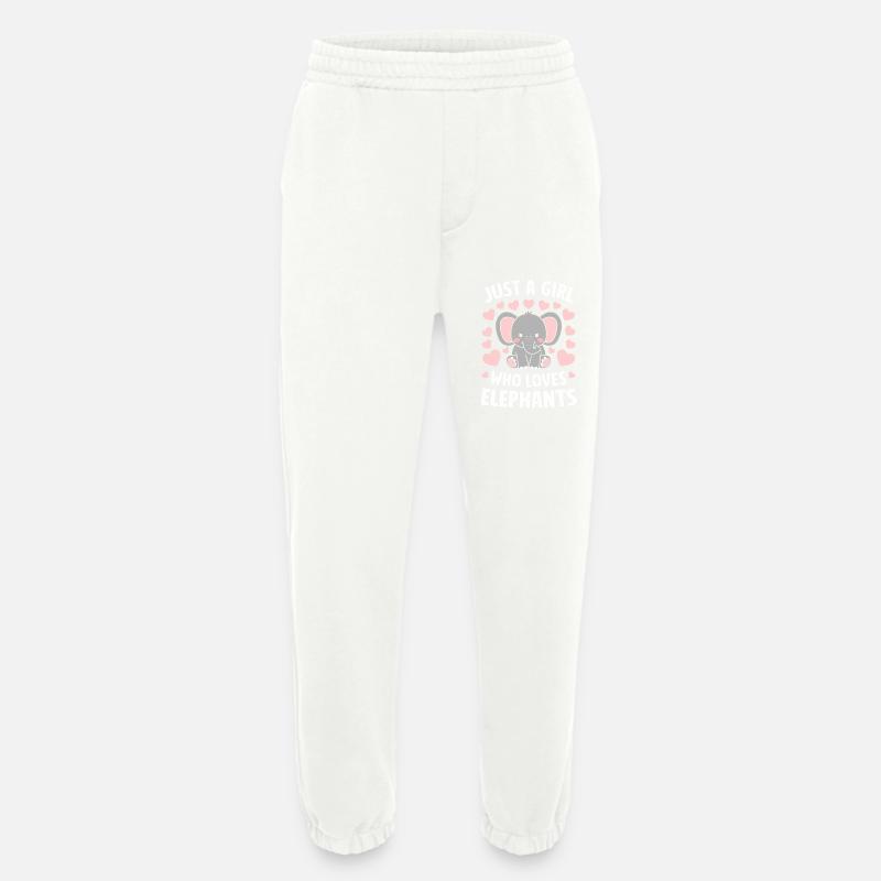 Elefant Tier Elefanten Zoo - Heavyweight Jogginghose - made by SPREAD  - OFF WHITE