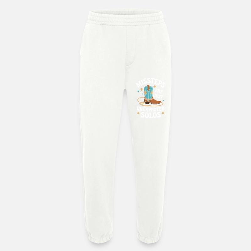 Line Dancing Dancing Dancers - Heavyweight Jogging Pants - made by SPREAD  - OFF WHITE