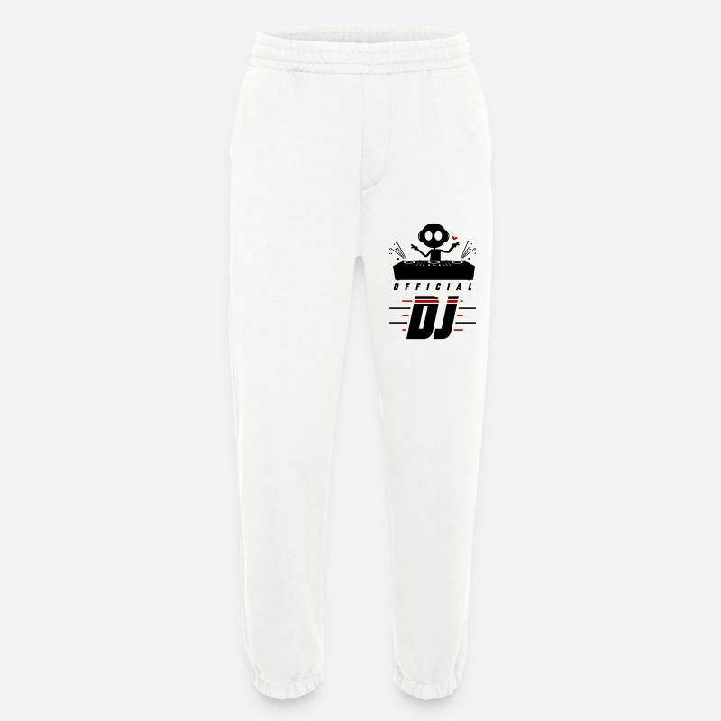Dj Turntables Festival - Heavyweight Jogging Pants - made by SPREAD  - OFF WHITE
