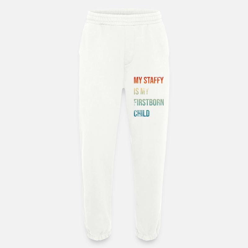 Staffy Firstborn - Heavyweight Jogginghose - made by SPREAD  - OFF WHITE