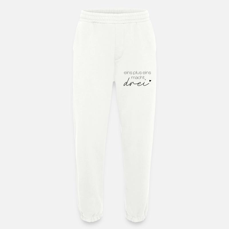 One plus one makes three - Heavyweight Jogging Pants - made by SPREAD  - OFF WHITE