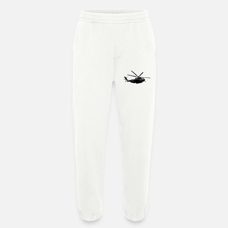 Transporthubschrauber - Heavyweight Jogginghose - made by SPREAD  - OFF WHITE