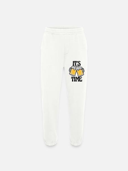 It s Beer - Heavyweight Jogging Pants - made by SPREAD - OFF WHITE
