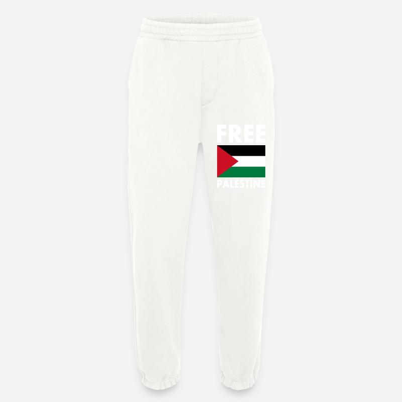 Free palestine - Heavyweight Jogginghose - made by SPREAD  - OFF WHITE