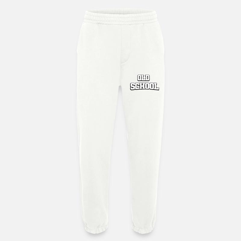 Old School Design - Heavyweight Jogginghose - made by SPREAD  - OFF WHITE