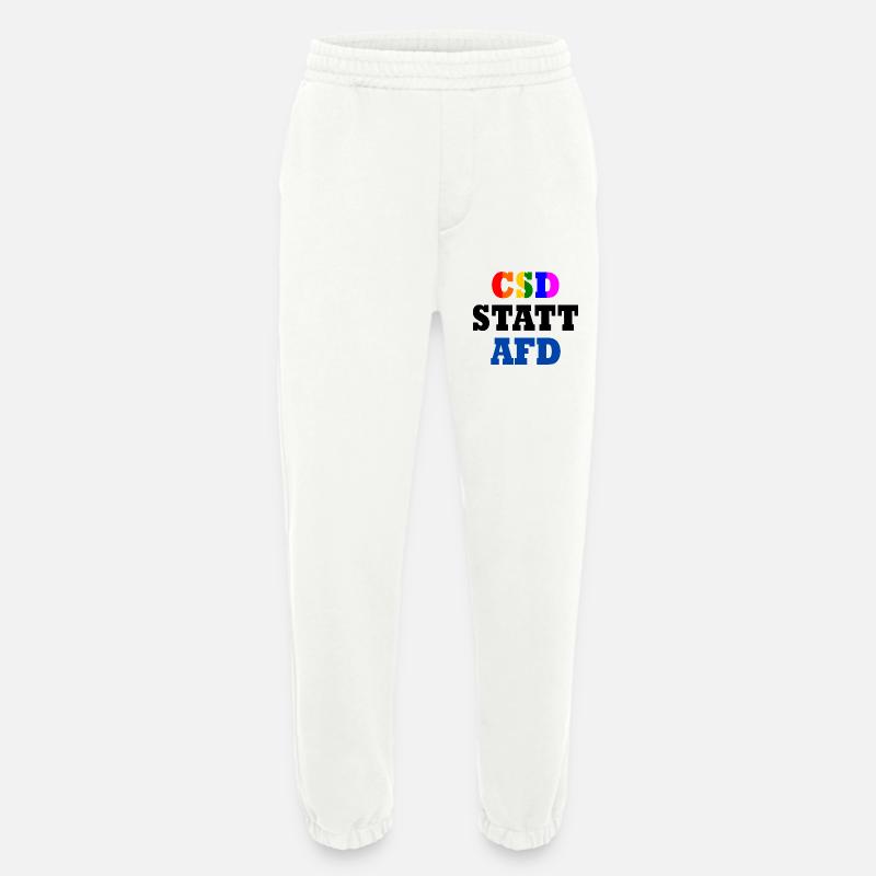 Csd statt afd - Heavyweight Jogginghose - made by SPREAD  - OFF WHITE