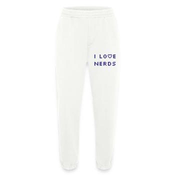 I love Nerds - Heavyweight Jogging Pants - made by SPREAD  - OFF WHITE - Front
