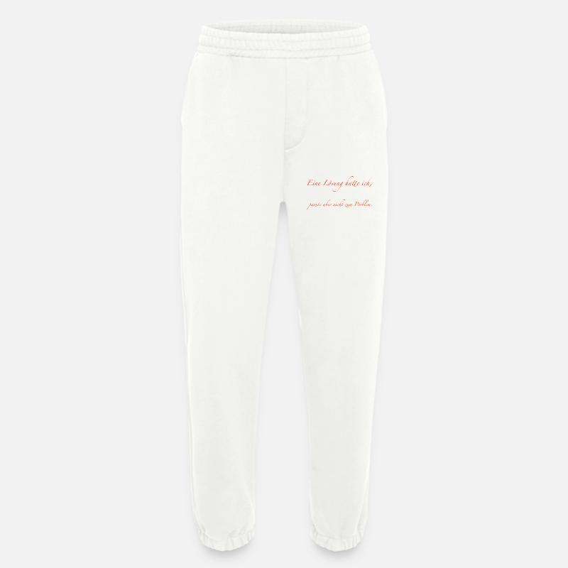 I had a solution - Heavyweight Jogging Pants - made by SPREAD  - OFF WHITE