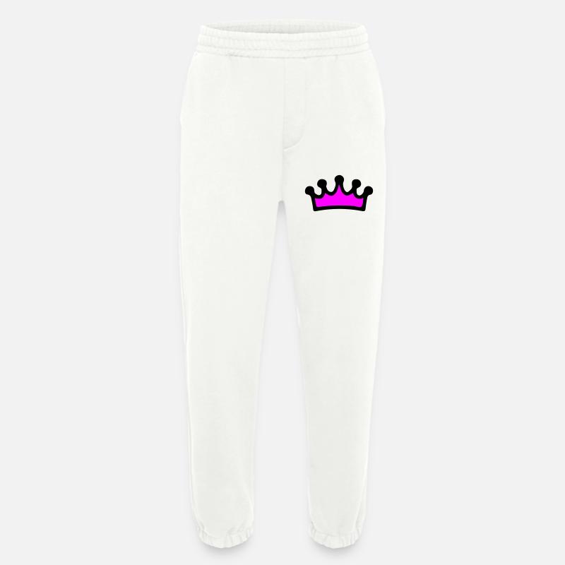 Krone Comic - Heavyweight Jogginghose - made by SPREAD  - OFF WHITE
