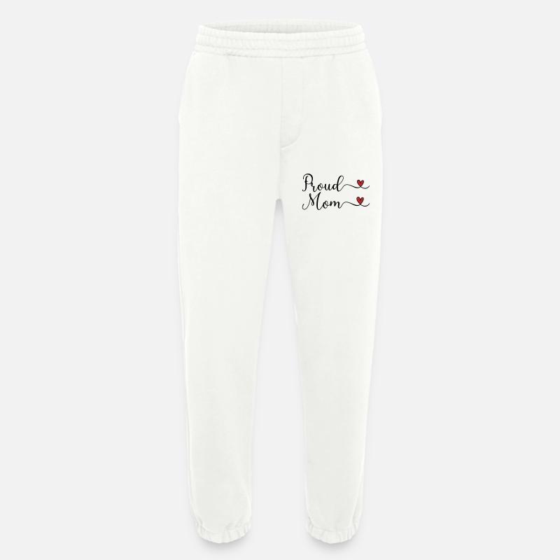 Proud Mom - Heavyweight Jogging Pants - made by SPREAD  - OFF WHITE
