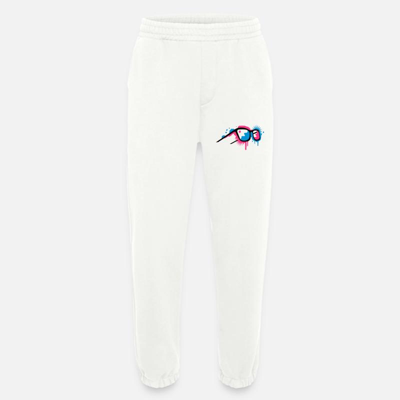 3D Brille im Graffiti Stil - Heavyweight Jogginghose - made by SPREAD  - OFF WHITE