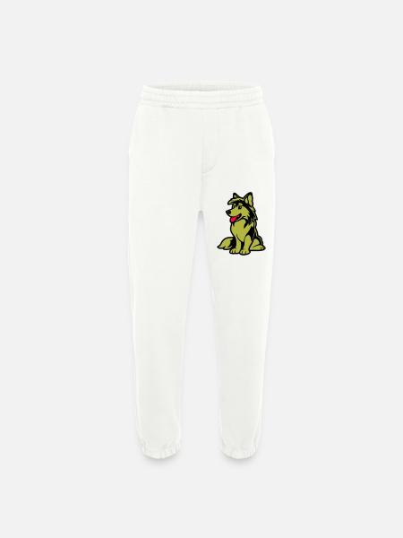 Dog Comic Dog - Heavyweight Jogging Pants - made by SPREAD - OFF WHITE