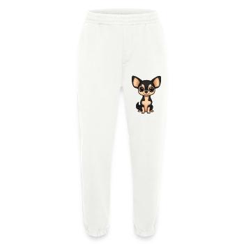 Chihuahua Hund Comic Baby - Heavyweight Jogginghose - made by SPREAD  - OFF WHITE - Vorne