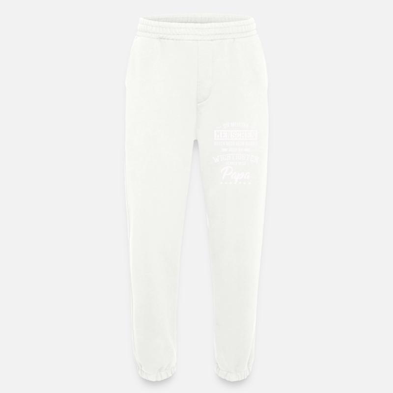 Papa Saying - Heavyweight Jogging Pants - made by SPREAD  - OFF WHITE