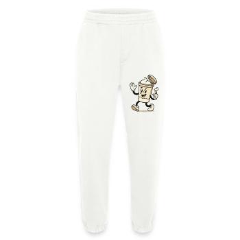 Cream Mug Comic - Heavyweight Jogging Pants - made by SPREAD  - OFF WHITE - Front