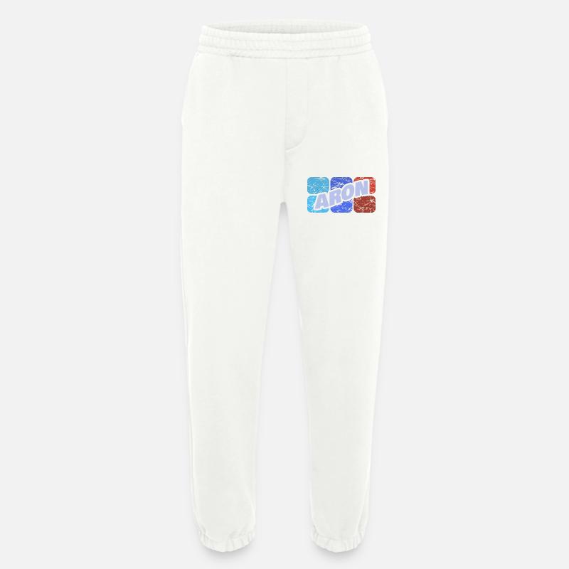 First name Aron - Heavyweight Jogging Pants - made by SPREAD  - OFF WHITE