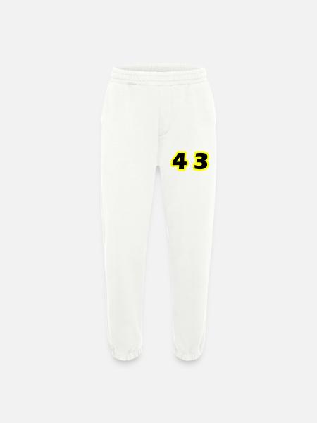43 Number symbol - Heavyweight Jogging Pants - made by SPREAD - OFF WHITE