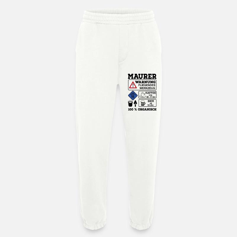 Bricklayer - Heavyweight Jogging Pants - made by SPREAD  - OFF WHITE