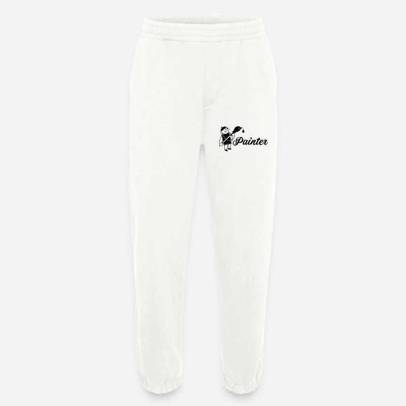 Maler mit Pinsel Text painter - Heavyweight Jogginghose - made by SPREAD  - OFF WHITE