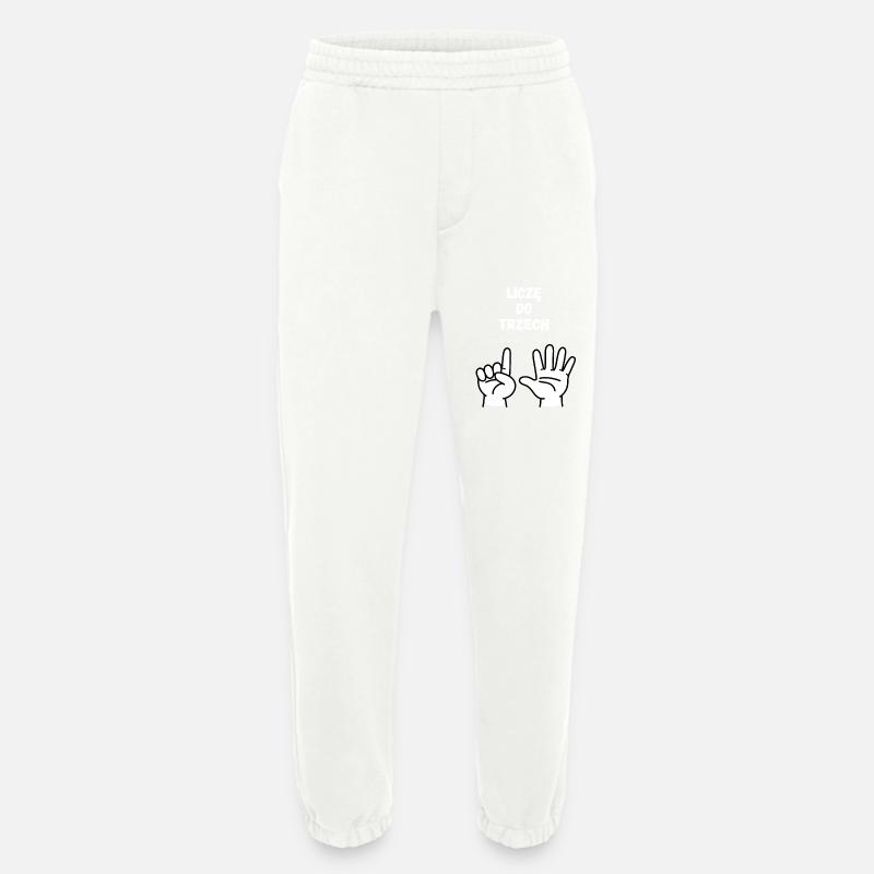 I'm counting to three - Heavyweight Jogging Pants - made by SPREAD  - OFF WHITE