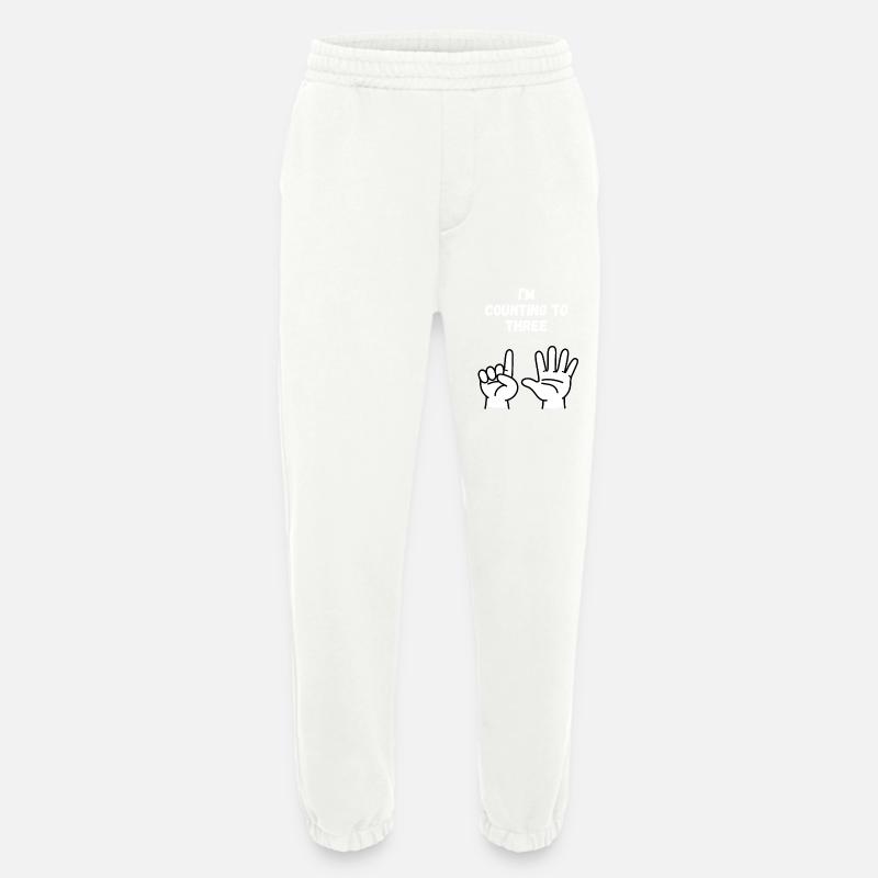 I'm counting to three - Heavyweight Jogging Pants - made by SPREAD  - OFF WHITE